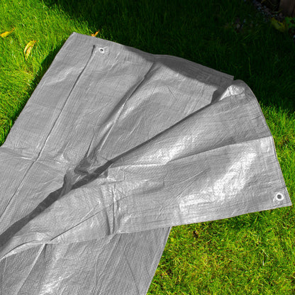 Gray S-Grade Tarpaulin 4m x 5m - Best4Trade-Retail Tarpaulins