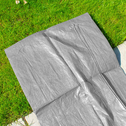 Gray S-Grade Tarpaulin 2m x 2m - Best4Trade-Retail Tarpaulins