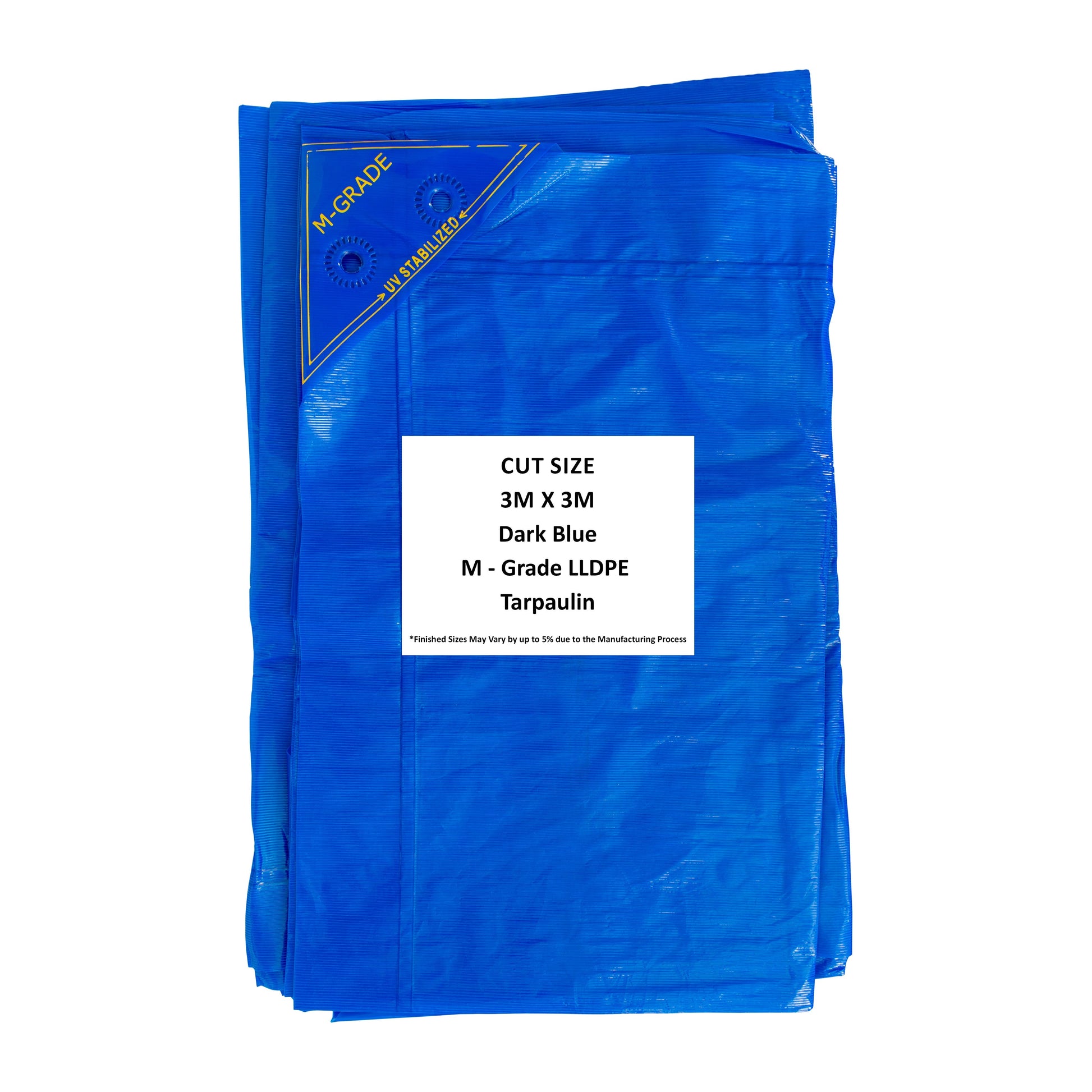 M-Grade LLDPE Blue Tarpaulin 3m x 3m - Best4Trade-Retail Tarpaulins