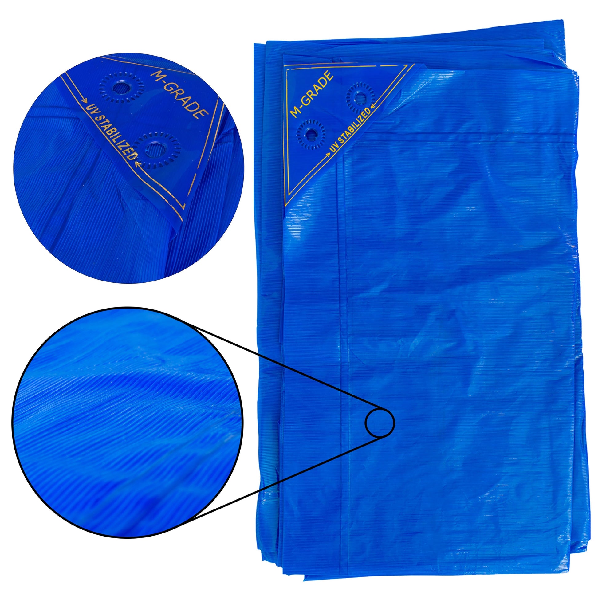 M-Grade LLDPE Blue Tarpaulin 2m x 3m - Best4Trade-Retail Tarpaulins