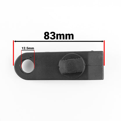 Black/Silver L-Grade Tarpaulin with 10m of 6mm Bungee Rope and 10 x Screw Type Tarp Clips - Best4Trade-Retail Tarpaulins