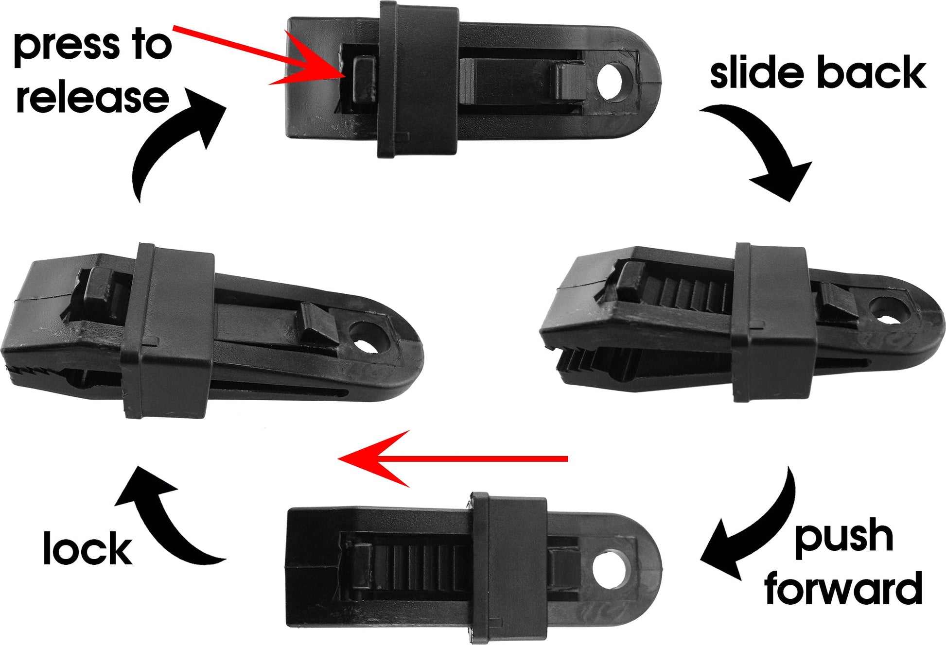 Clips for Tarpaulin Slide Type - Best4Trade-Retail Tarpaulins