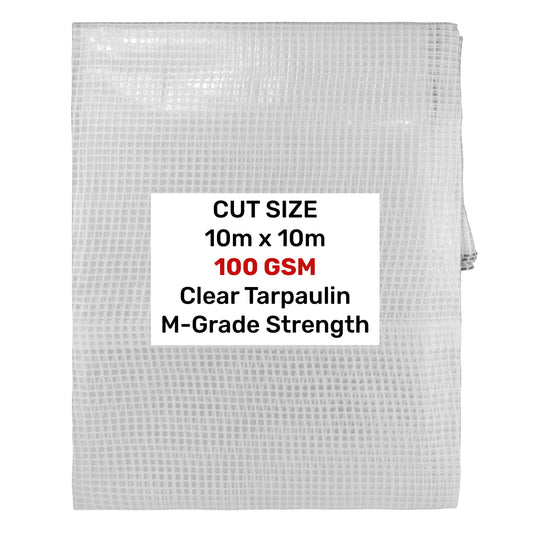 Clear M-Grade Tarpaulin 10m x 10m - Best4Trade-Retail Tarpaulins