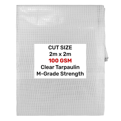 Clear M-Grade Tarpaulin 2m x 2m - Best4Trade-Retail Tarpaulins