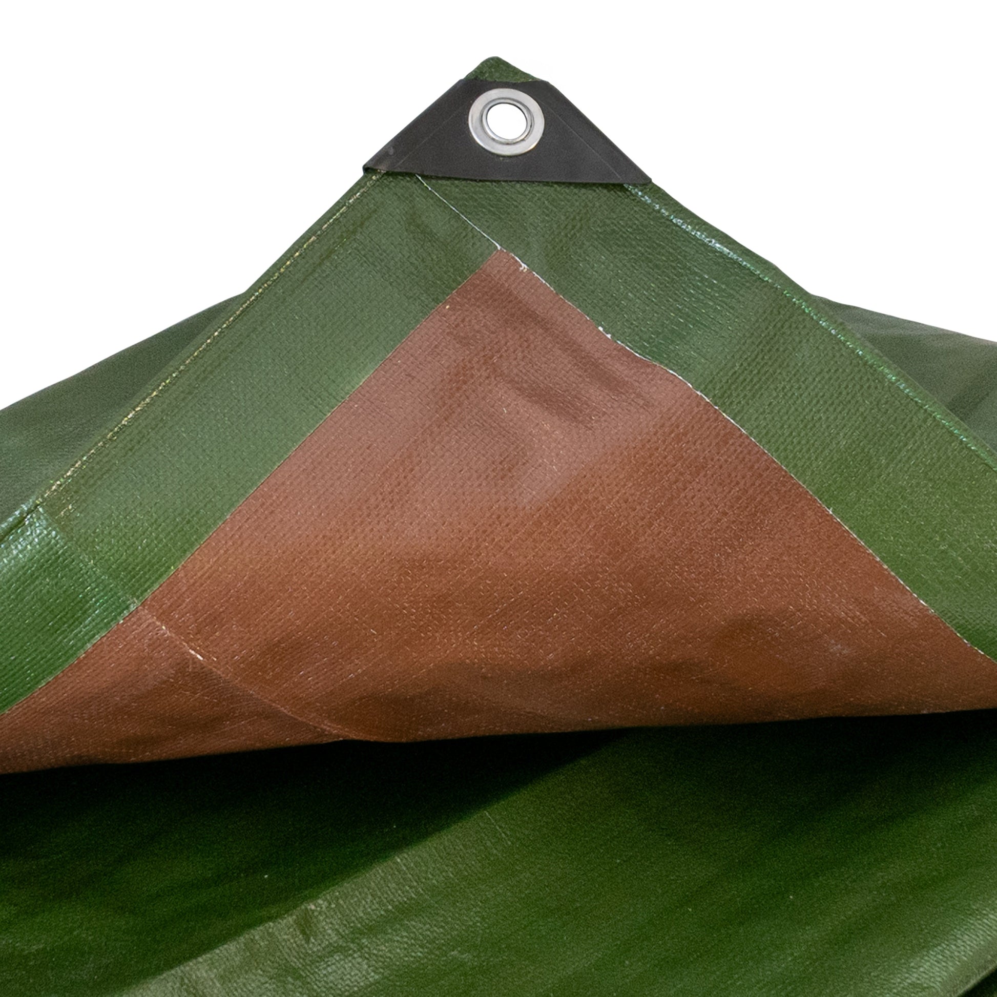 Green/Brown L-Grade Tarpaulin 2m x 2m - Best4Trade-Retail Tarpaulins