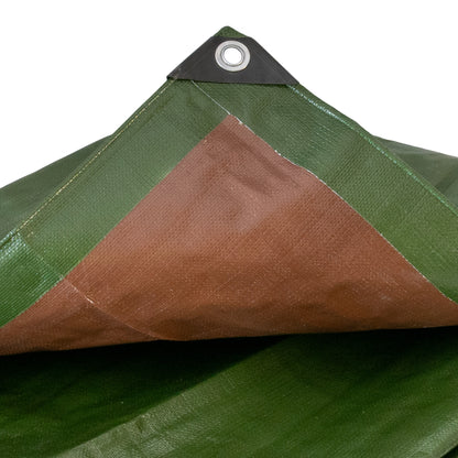 Green/Brown L-Grade Tarpaulin 3m x 5m - Best4Trade-Retail Tarpaulins