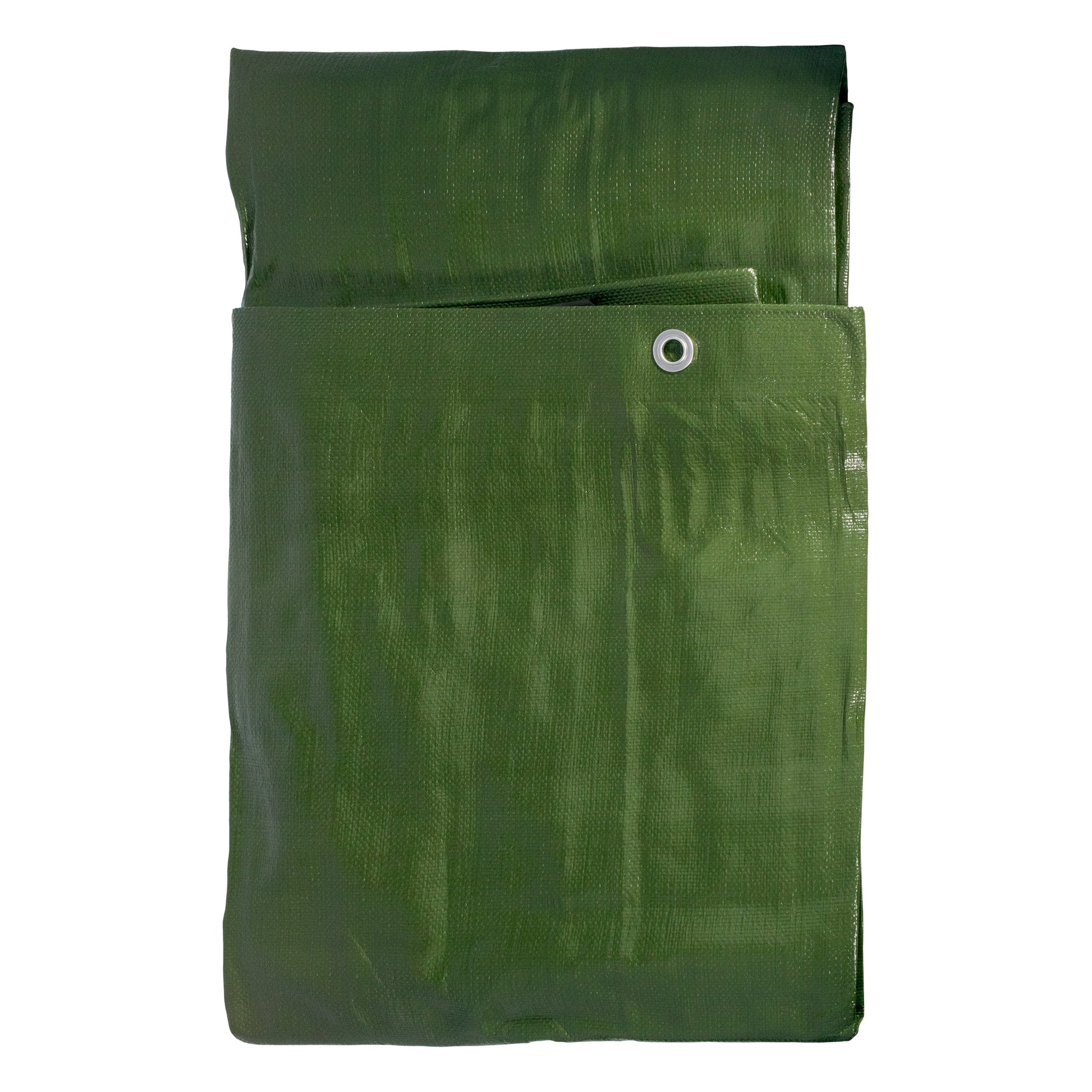 Green/Brown L-Grade Tarpaulin with 10m of 6mm Bungee Rope and 10 x Slide Type Tarp Clips - Best4Trade-Retail Tarpaulins