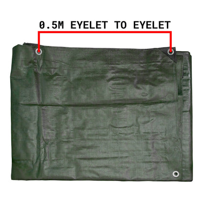 Green/Brown L-Grade Tarpaulin 4m x 5m - Best4Trade-Retail Tarpaulins