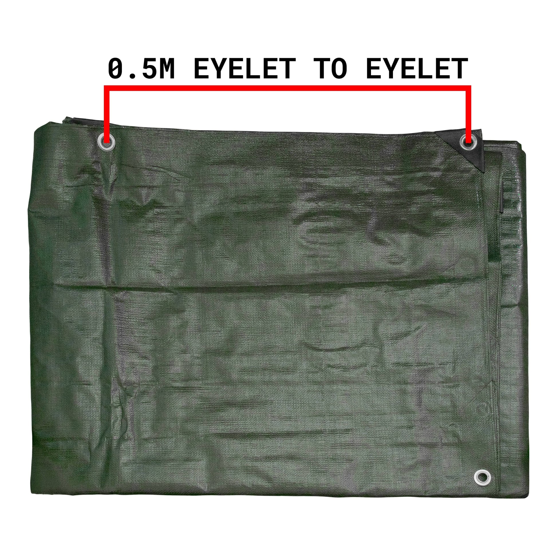 Green/Brown L-Grade Tarpaulin 4m x 6m - Best4Trade-Retail Tarpaulins