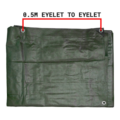 Green/Brown L-Grade Tarpaulin 4m x 6m - Best4Trade-Retail Tarpaulins