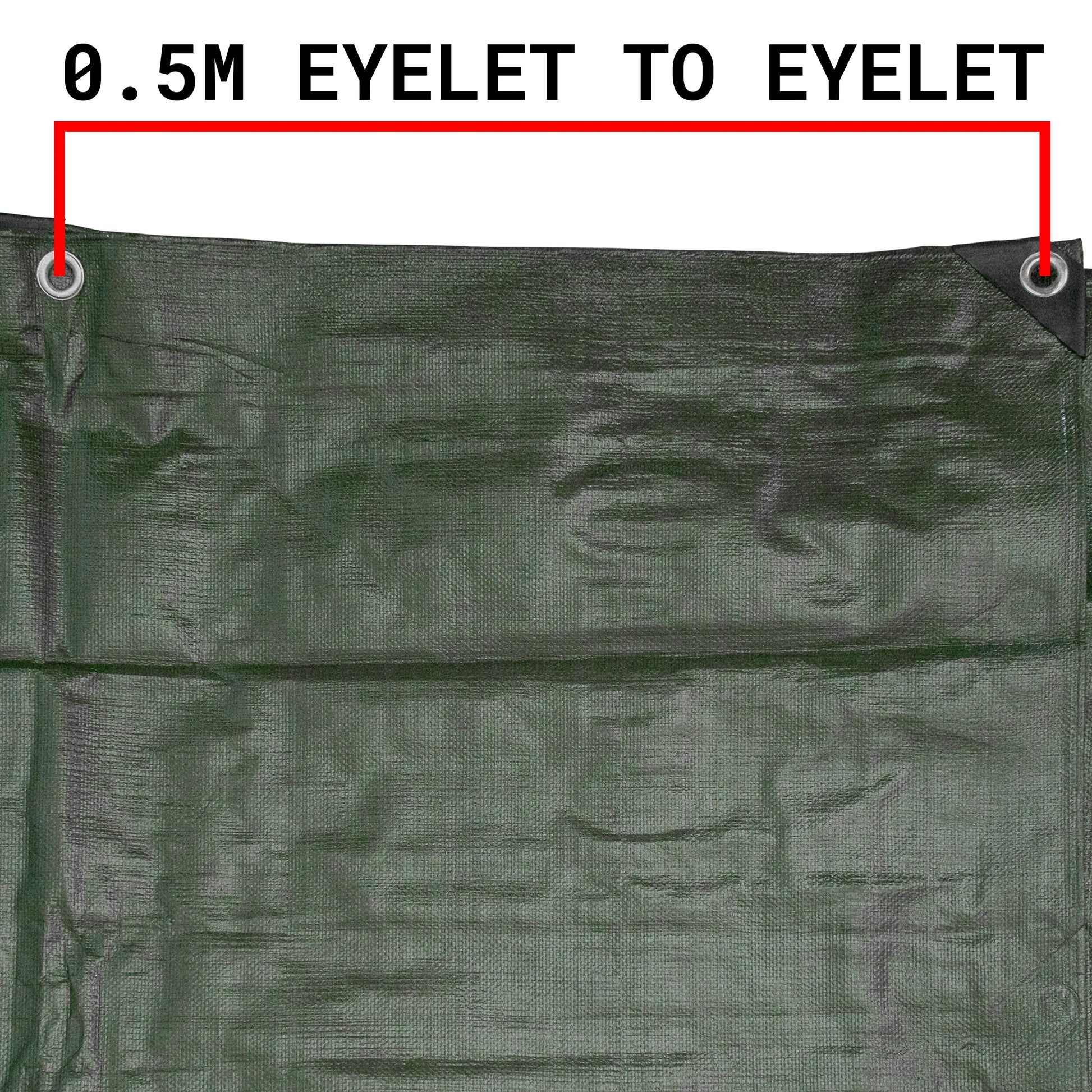 Green/Brown L-Grade Tarpaulin 1.5m x 2m - Best4Trade-Retail Tarpaulins