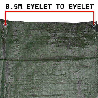 Green/Brown L-Grade Tarpaulin 2m x 3m - Best4Trade-Retail Tarpaulins