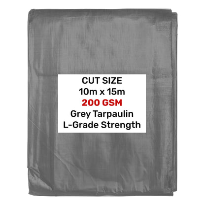 Grey L-Grade Tarpaulin 10m x 15m - Best4Trade-Retail Tarpaulins