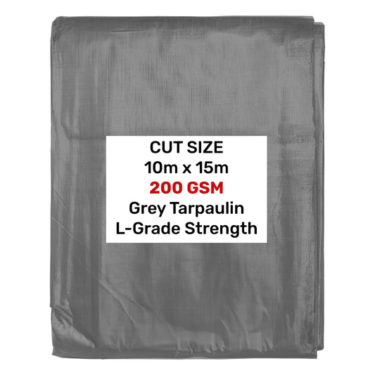 Grey L-Grade Tarpaulin 10m x 15m - Best4Trade-Retail Tarpaulins