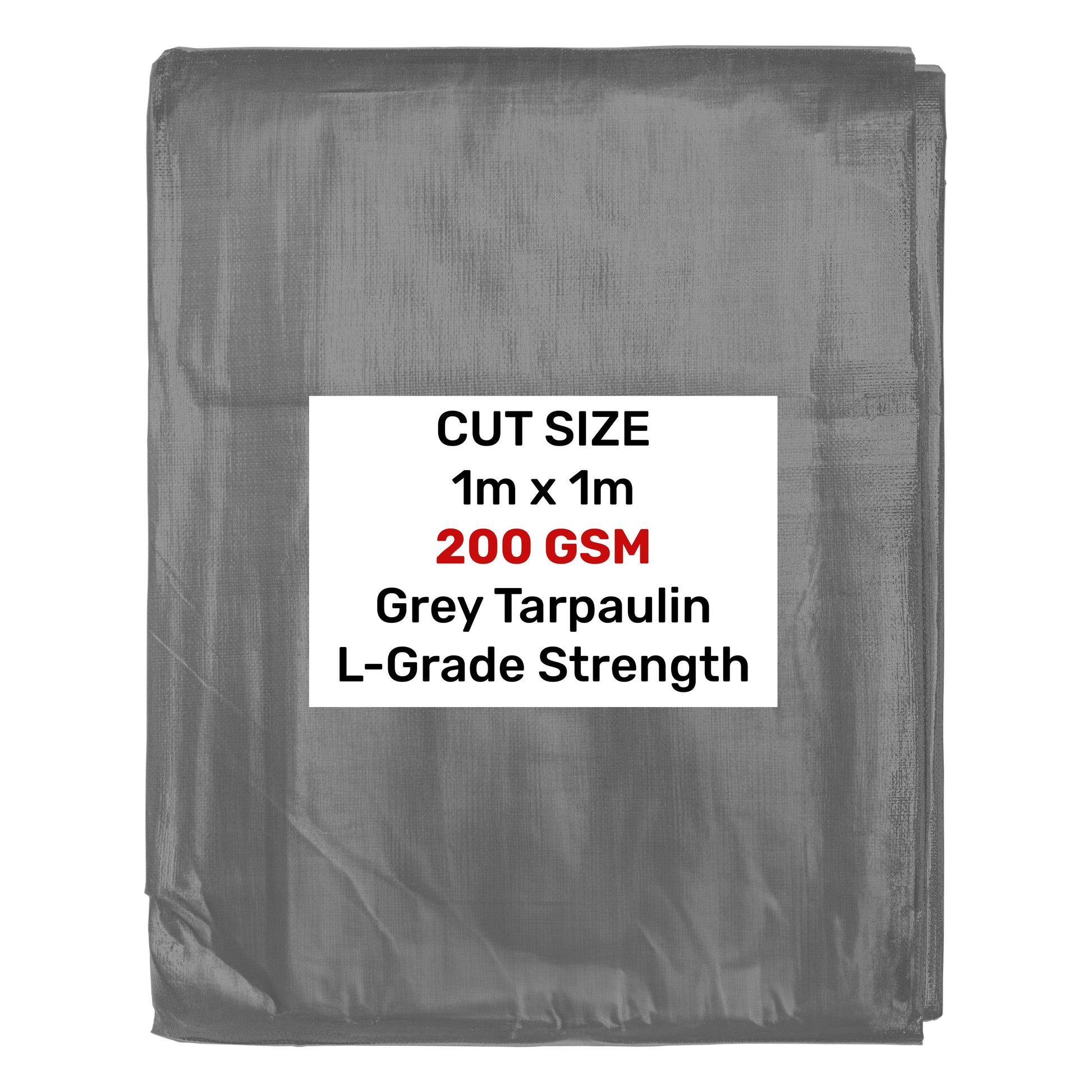 Grey L-Grade Tarpaulin 1m x 1m - Best4Trade-Retail Tarpaulins