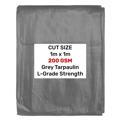 Grey L-Grade Tarpaulin 1m x 1m - Best4Trade-Retail Tarpaulins