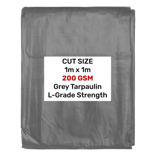 Grey L-Grade Tarpaulin 1m x 1m - Best4Trade-Retail Tarpaulins