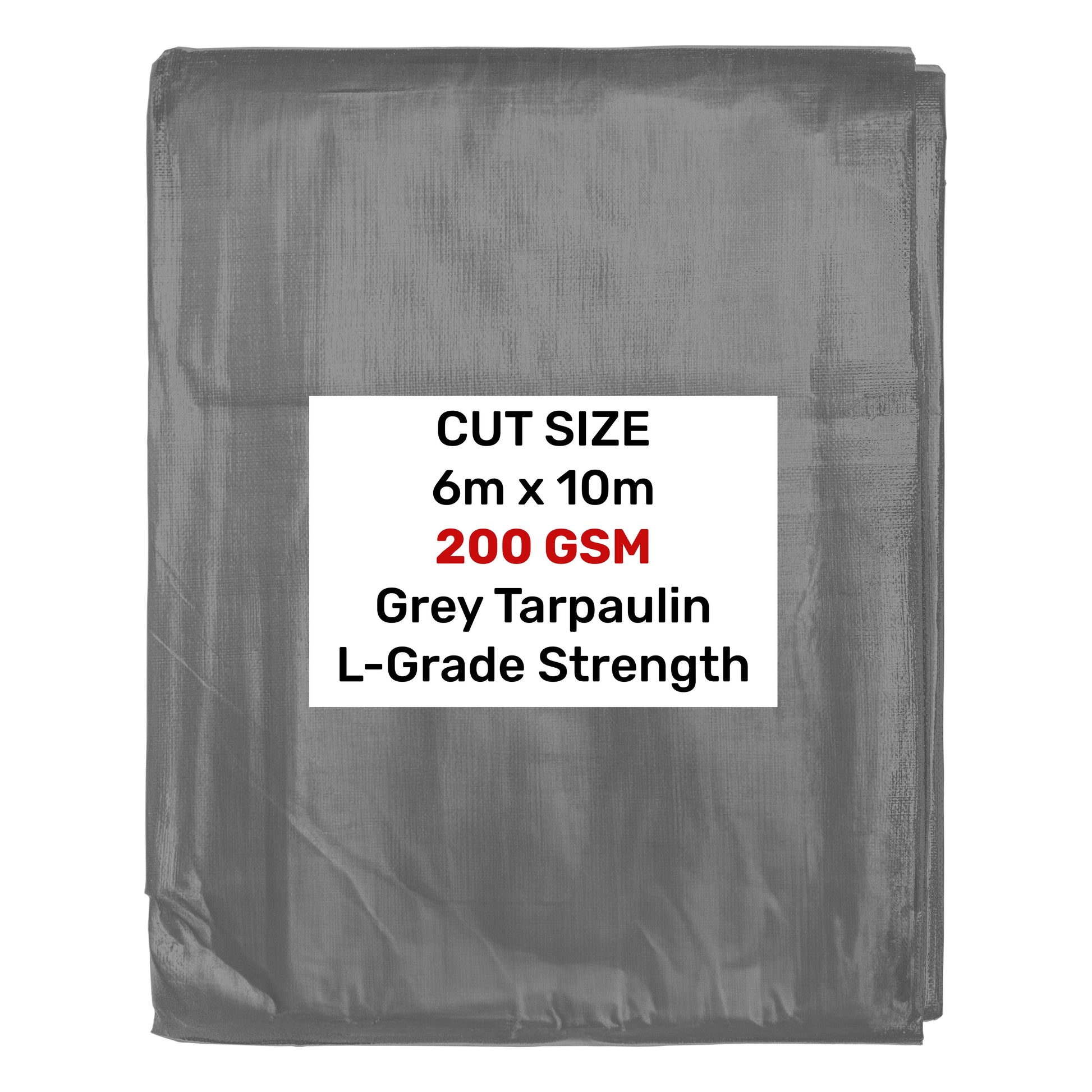 Grey L-Grade Tarpaulin 6m x 10m - Best4Trade-Retail Tarpaulins