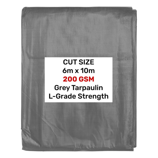 Grey L-Grade Tarpaulin 6m x 10m - Best4Trade-Retail Tarpaulins
