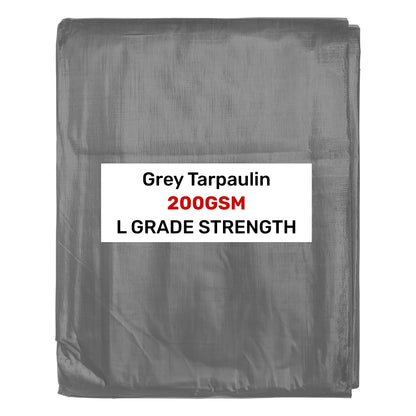 Grey L-Grade Tarpaulin 2m x 4m - Best4Trade-Retail Tarpaulins