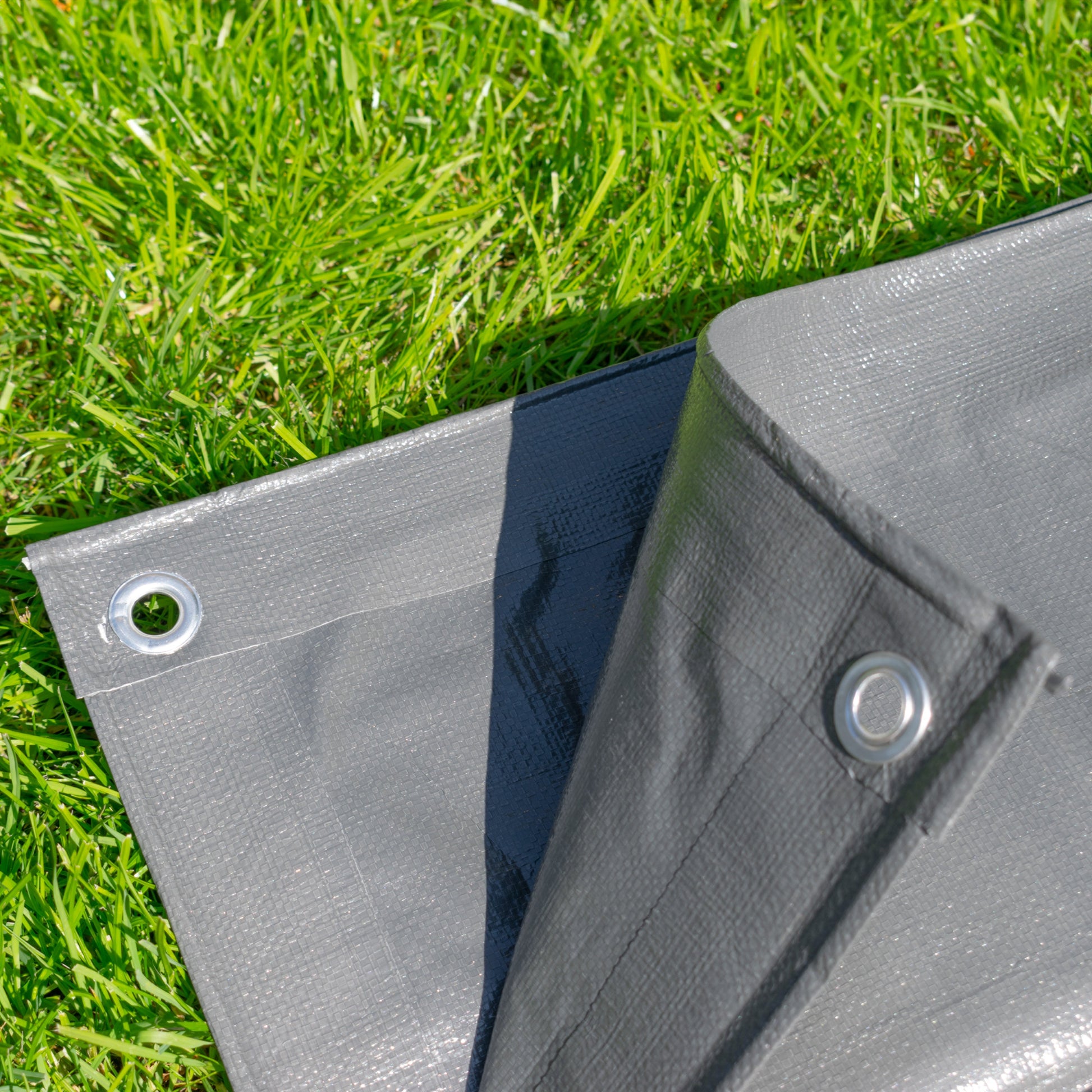 Grey L-Grade Tarpaulin 4m x 6m - Best4Trade-Retail Tarpaulins