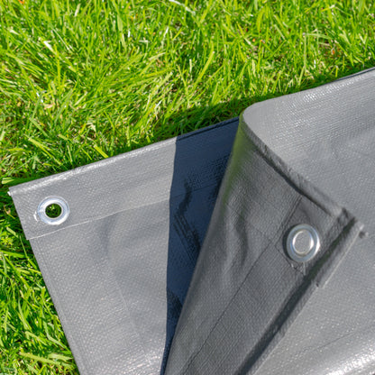 Grey L-Grade Tarpaulin 4m x 6m - Best4Trade-Retail Tarpaulins