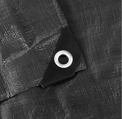 Black/Silver L-Grade Tarpaulin with Bungee Balls (Black) - Best4Trade-Retail Tarpaulins