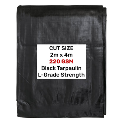 Black/Silver L-Grade Tarpaulin 2m x 4m - Best4Trade-Retail Tarpaulins