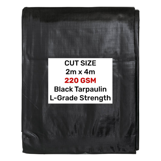 Black/Silver L-Grade Tarpaulin 2m x 4m - Best4Trade-Retail Tarpaulins