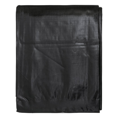 Black/Silver L-Grade Tarpaulin with 10m of 6mm Bungee Rope and 10 x Screw Type Tarp Clips - Best4Trade-Retail Tarpaulins
