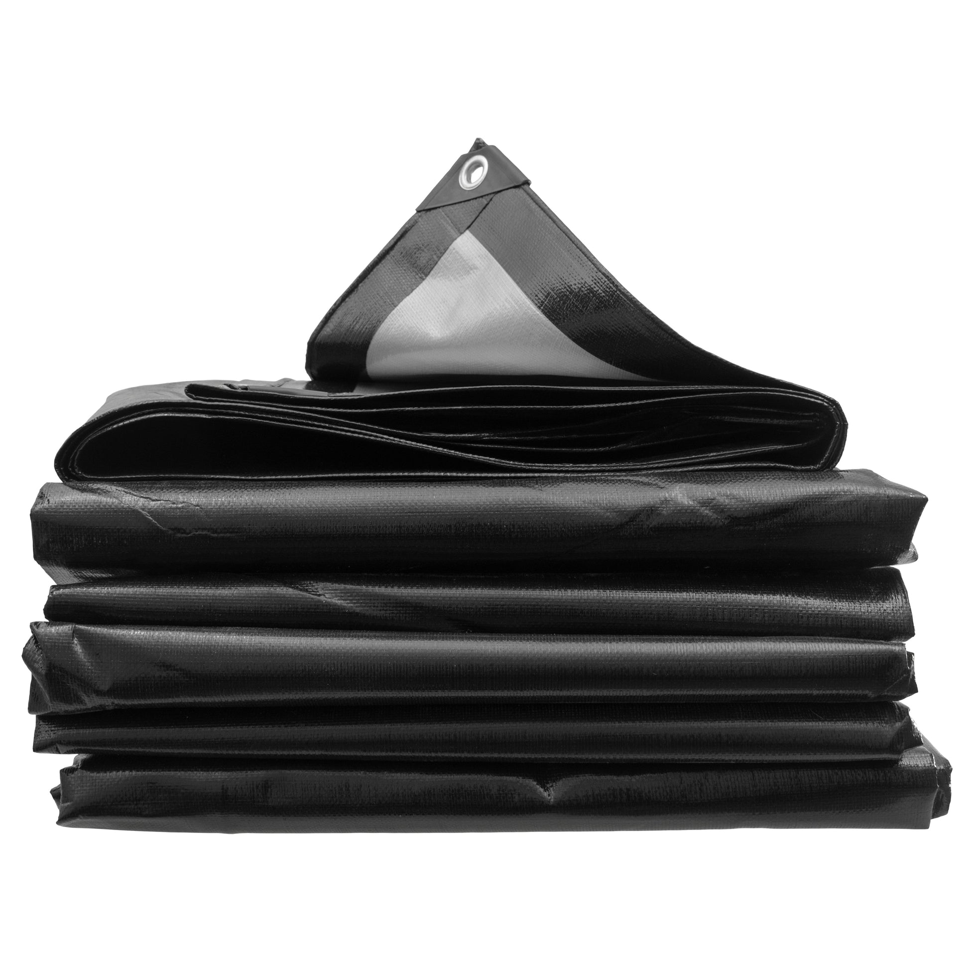 Black/Silver L-Grade Tarpaulin 3m x 3m - Best4Trade-Retail Tarpaulins