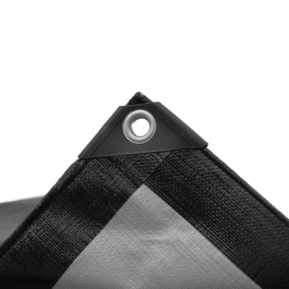 Black/Silver L-Grade Tarpaulin 5m x 6m - Best4Trade-Retail Tarpaulins