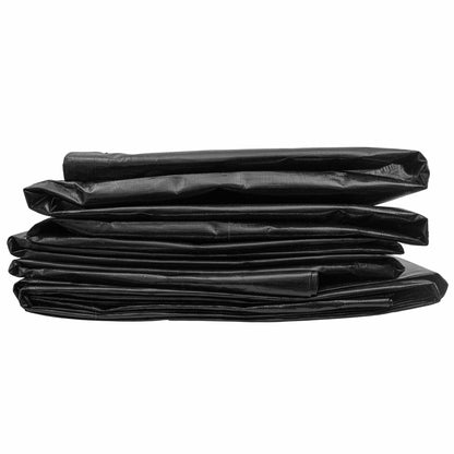 Black/Silver L-Grade Tarpaulin with 10m of 6mm Bungee Rope and 10 x Screw Type Tarp Clips - Best4Trade-Retail Tarpaulins