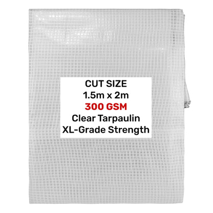 Clear XL-Grade Tarpaulin 1.5m x 2m - Best4Trade-Retail Tarpaulins