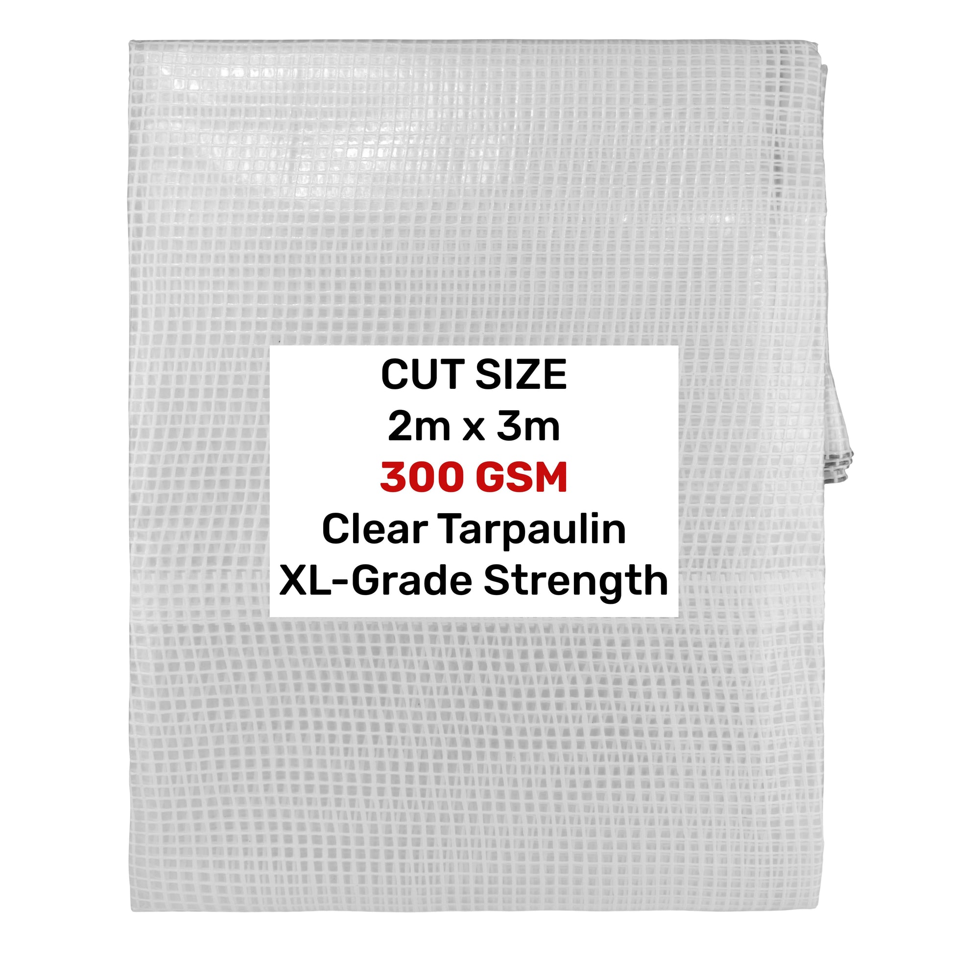 Clear XL-Grade Tarpaulin 2m x 3m - Best4Trade-Retail Tarpaulins