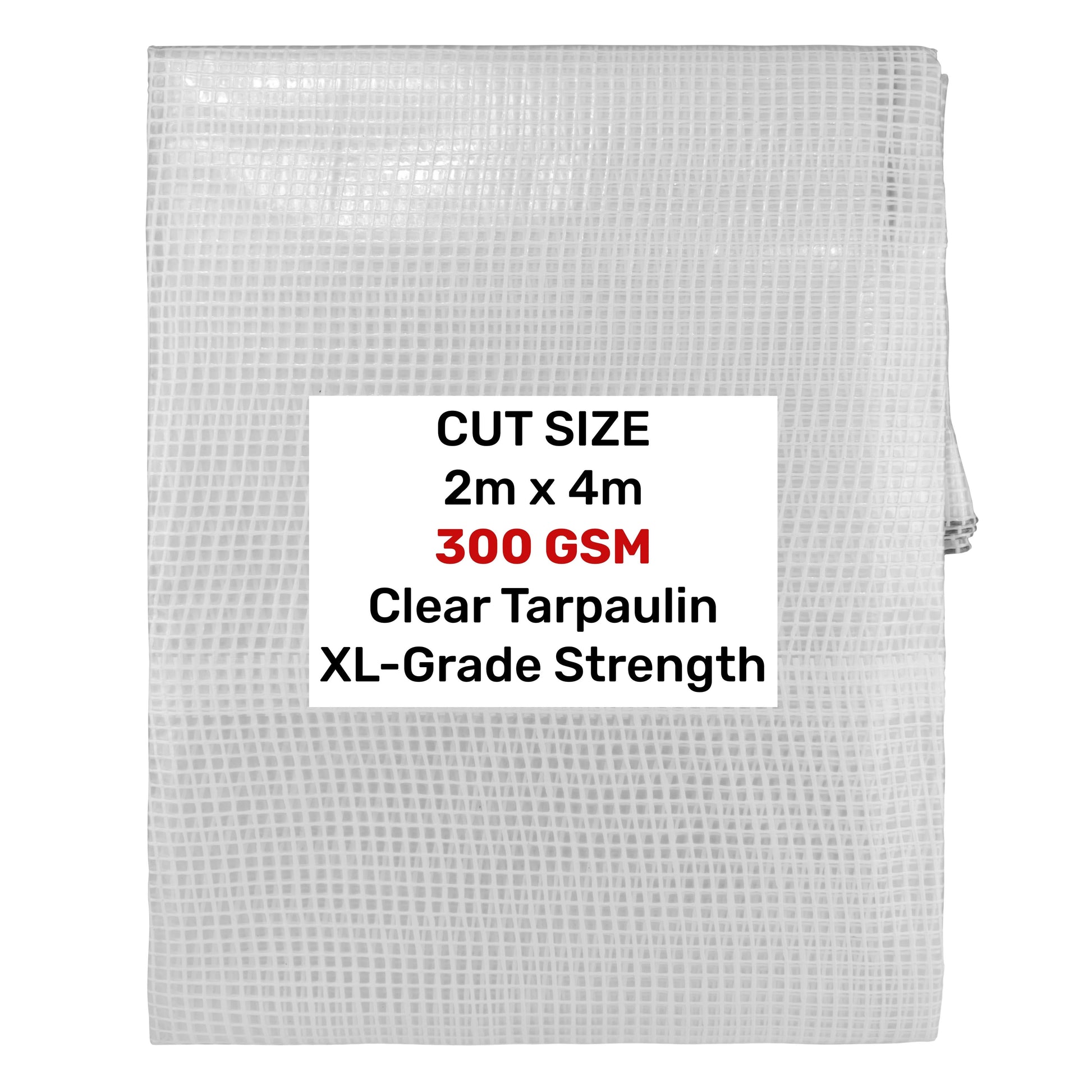 Clear XL-Grade Tarpaulin 2m x 4m - Best4Trade-Retail Tarpaulins