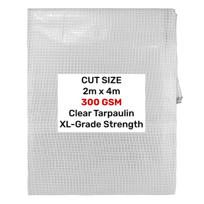 Clear XL-Grade Tarpaulin 2m x 4m - Best4Trade-Retail Tarpaulins