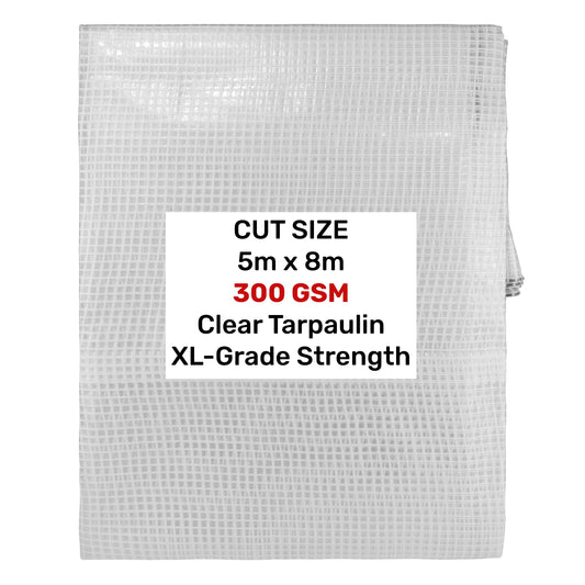 Clear XL-Grade Tarpaulin 5m x 8m - Best4Trade-Retail Tarpaulins