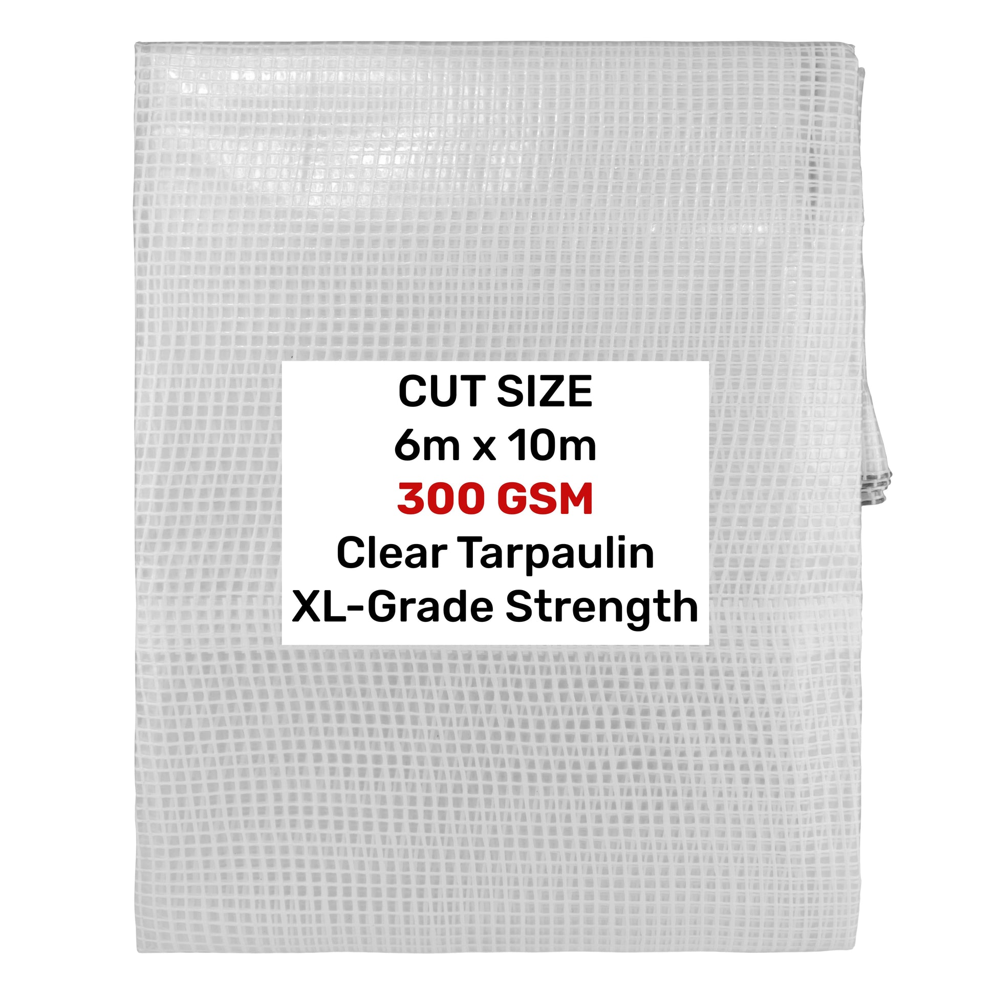Clear XL-Grade Tarpaulin 6m x 10m - Best4Trade-Retail Tarpaulins