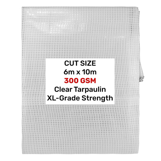 Clear XL-Grade Tarpaulin 6m x 10m - Best4Trade-Retail Tarpaulins