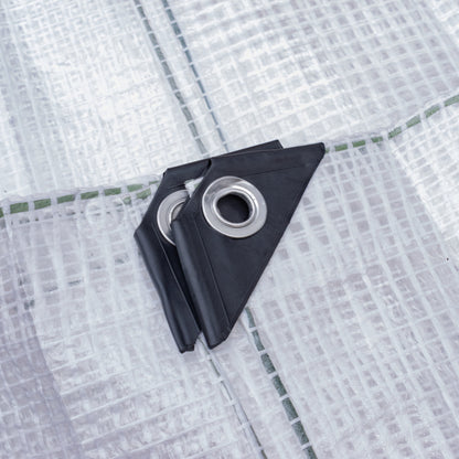 Clear XL-Grade Tarpaulin with 10 Metres of 8mm Bungee Rope - Best4Trade-Retail Tarpaulins