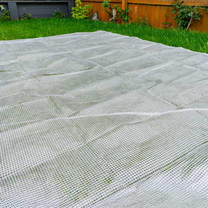 Clear XL-Grade Tarpaulin with 10 x 6" Bungee Balls (Black) and 10 x Screw Type Tarp Clips - Best4Trade-Retail Tarpaulins