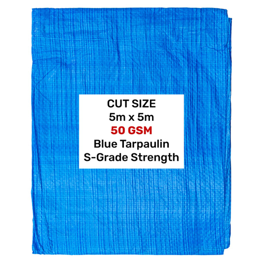 Blue S-Grade Tarpaulin 5m x 5m - Best4Trade-Retail Tarpaulins