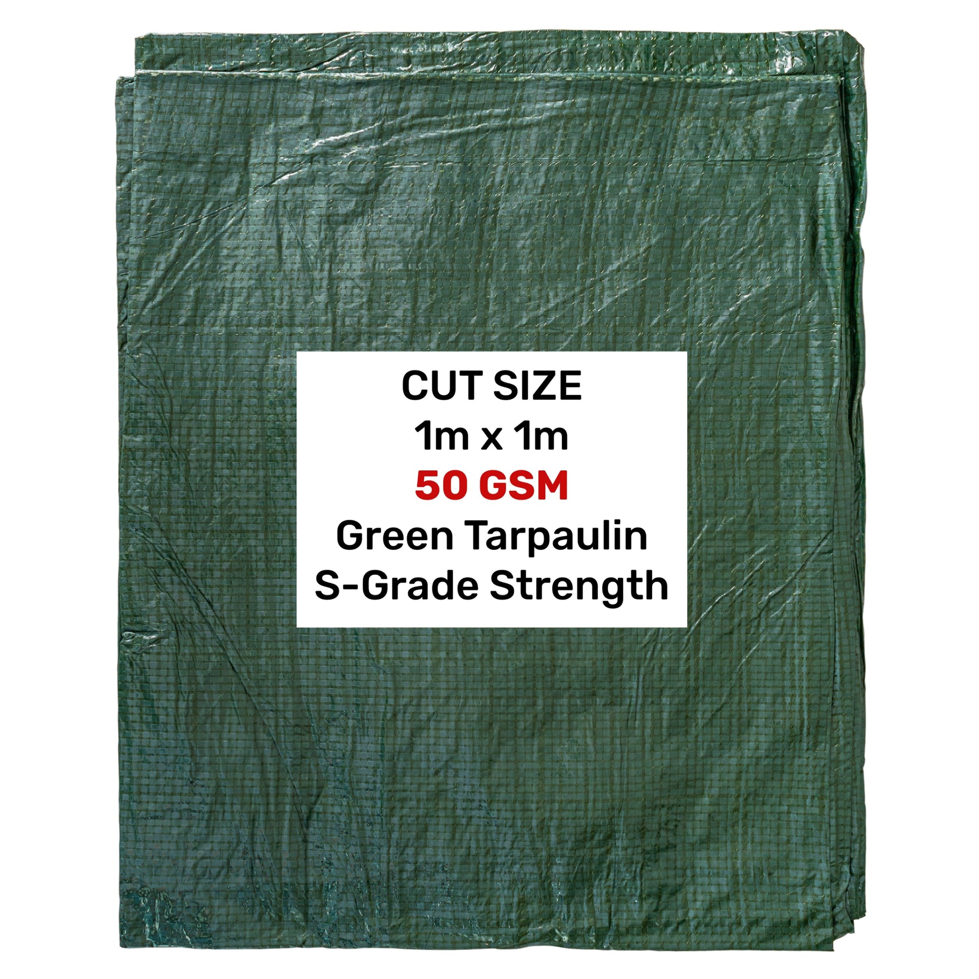 Green S-Grade Tarpaulin 1m x 1m - Best4Trade-Retail Tarpaulins
