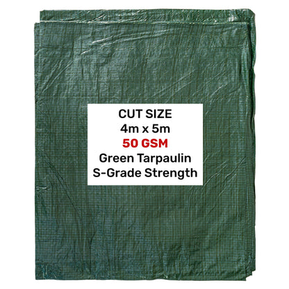 Green S-Grade Tarpaulin 4m x 5m - Best4Trade-Retail Tarpaulins