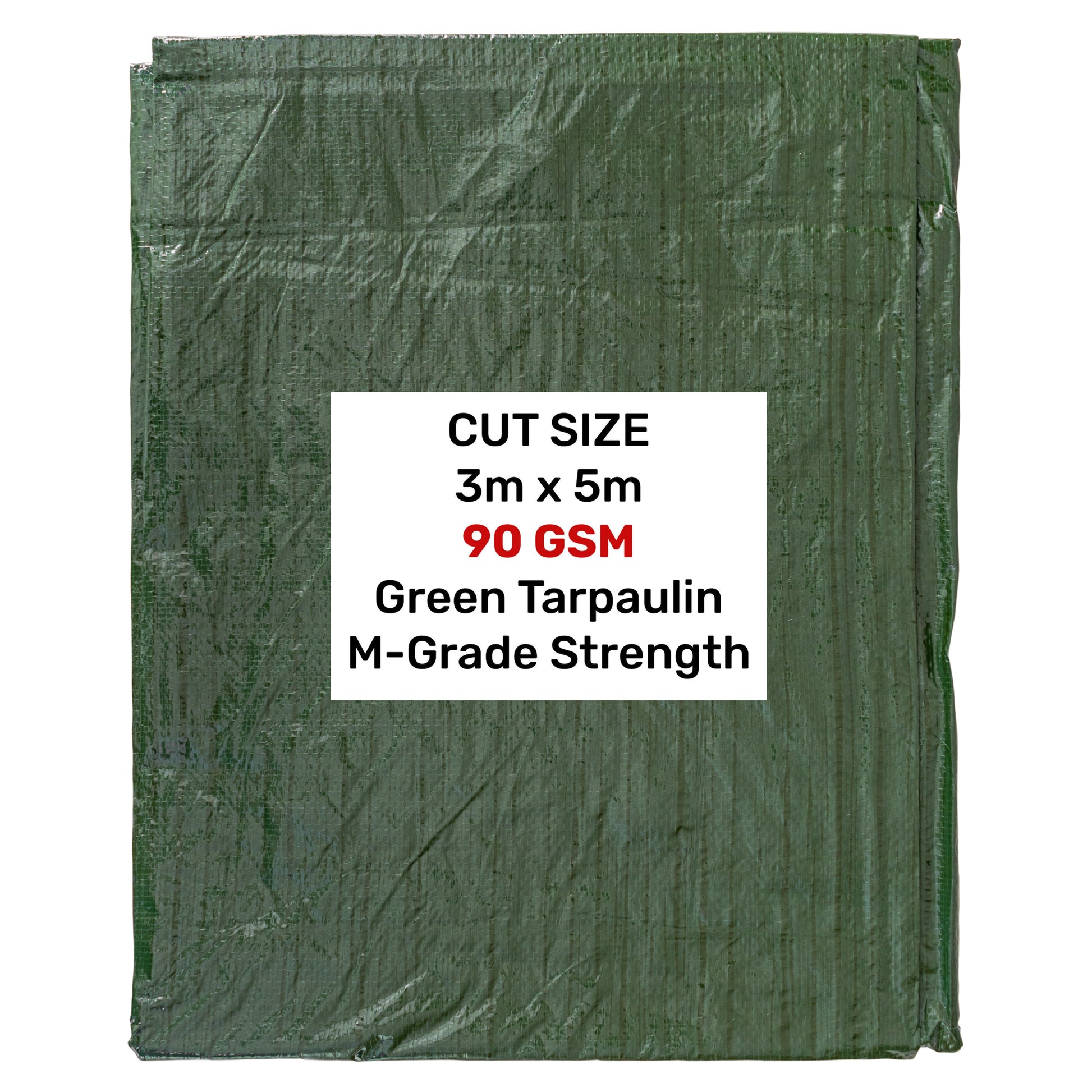 Green M-Grade Tarpaulin 3m x 5m - Best4Trade-Retail Tarpaulins