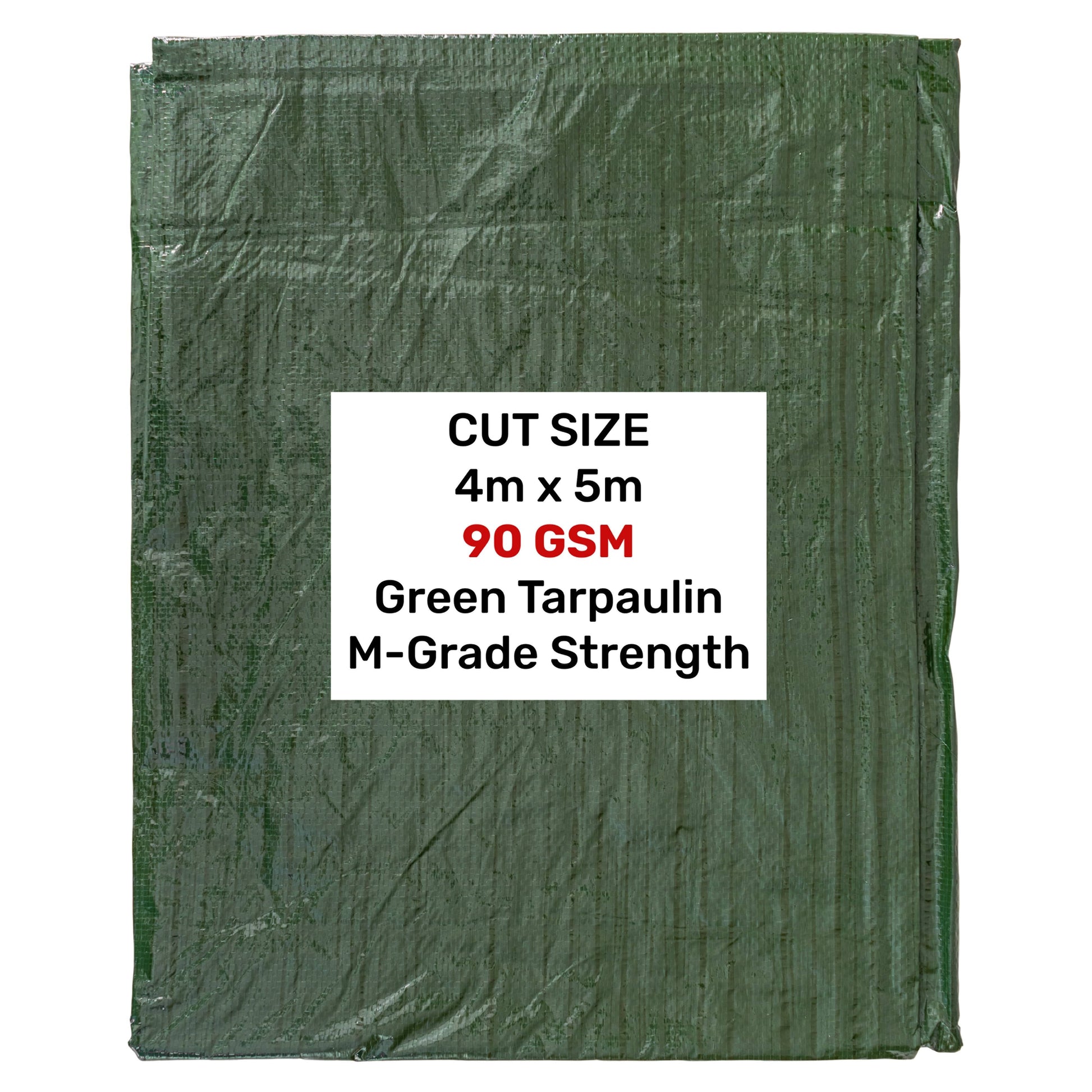 Green M-Grade Tarpaulin 4m x 5m - Best4Trade-Retail Tarpaulins