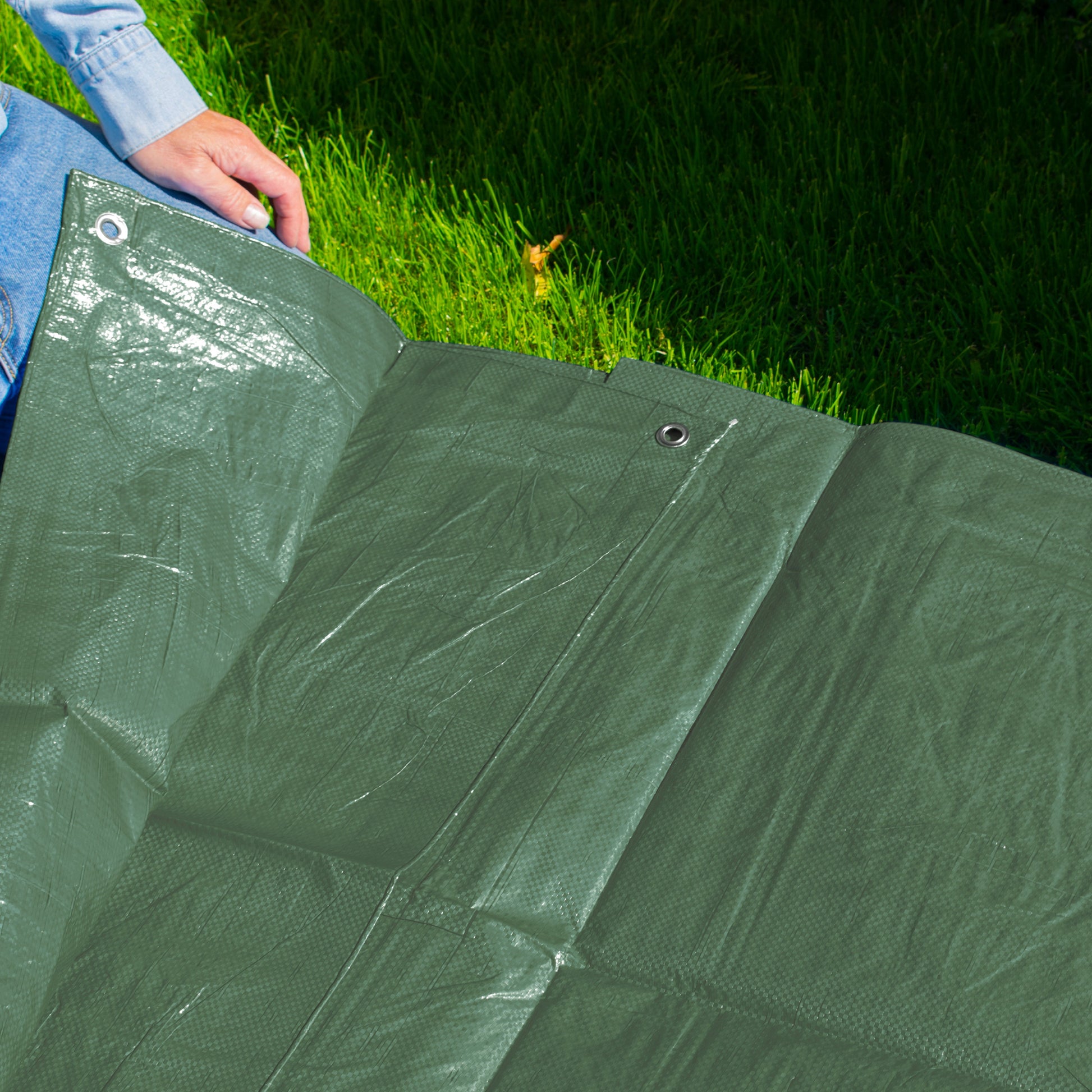 Green M-Grade Tarpaulin 1.5m x 2m - Best4Trade-Retail Tarpaulins