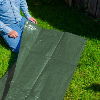 Green M-Grade Tarpaulin 4m x 5m - Best4Trade-Retail Tarpaulins