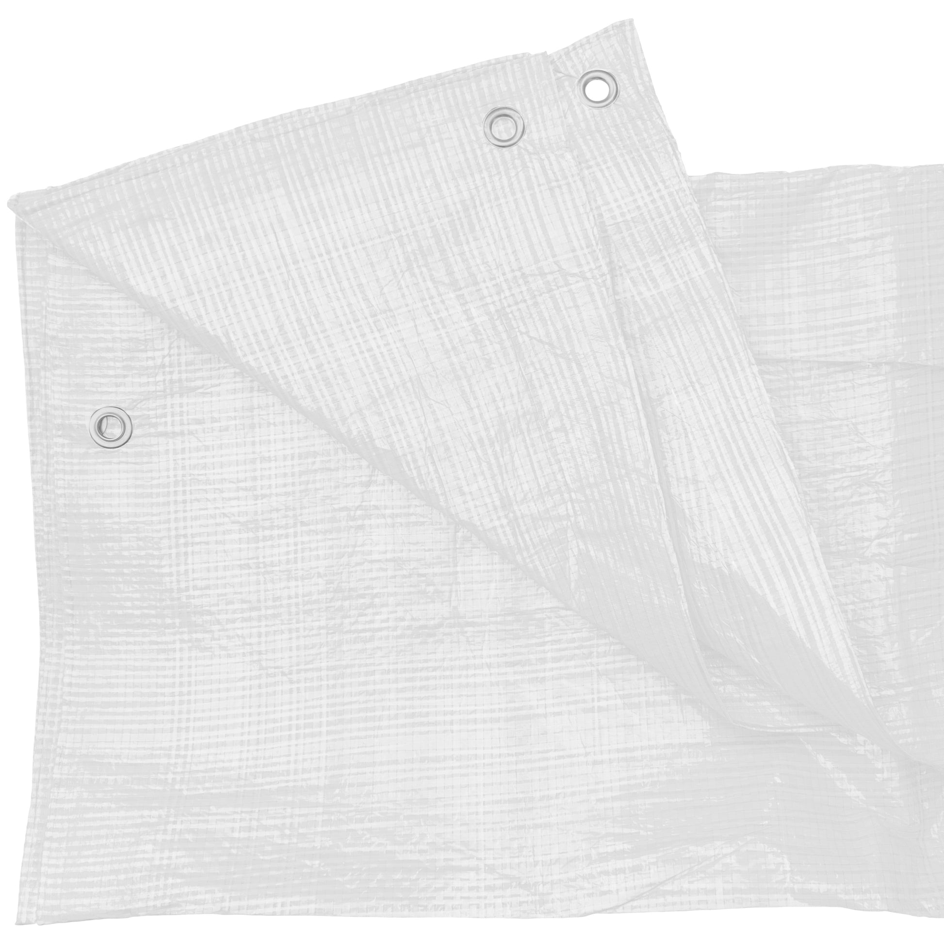 White M-Grade Tarpaulin with 20 x 6" Bungee Balls (White) - Best4Trade-Retail Tarpaulins